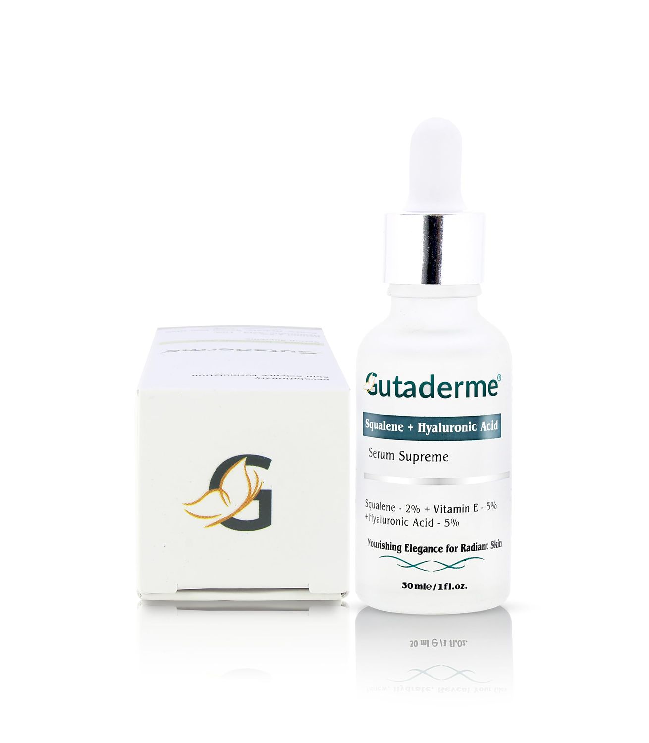 Gutaderme Squalene Hyaluronic Acid Serum Vitamin E Face Serum Hylunaric Acid Moisturizer, 30mlf1 oz