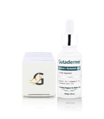 Gutaderme Squalene Hyaluronic Acid Serum Vitamin E Face Serum Hylunaric Acid Moisturizer, 30mlf1 oz