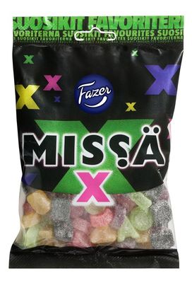 Fazer Miss X Mix of Licorice Fruity Wine Gums Candy Sweets Bag 180g