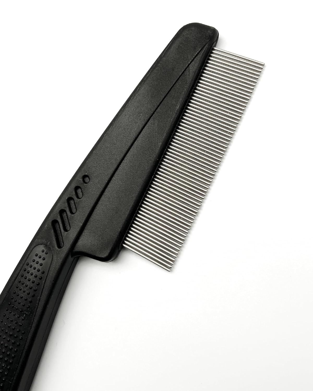 1Pc Black Multifunctional Stainless Steel Fine-Toothed Dandruff Comb, Professional Scalp Care Tool, Suitable for All Ages,Hair Combs,Beauty and Personal Care,Styling Tools and Appliances