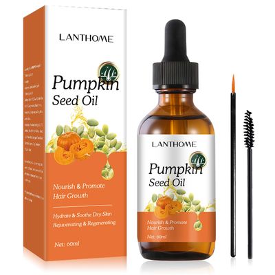 Gavacy Pumpkin Seed Oil for Hair Growth (60ml) - Deep Moisturizing Nourishing Formula for Thicker, Hair Growth Oil for Dry Damaged Hair, Ideal for Dry Skin, Fuller Lashes