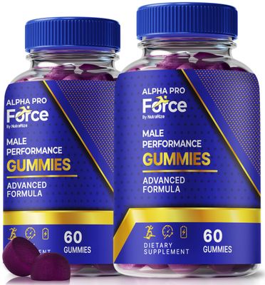 (2 Pack) Alpha Pro Force Gummies, Official Alpha Pro Force Gummies for Men, All-Natural Male Formula to Support Peak Performance and Stamina, Alpha Pro Force ME Gomitas Reviews (120 Gummies)