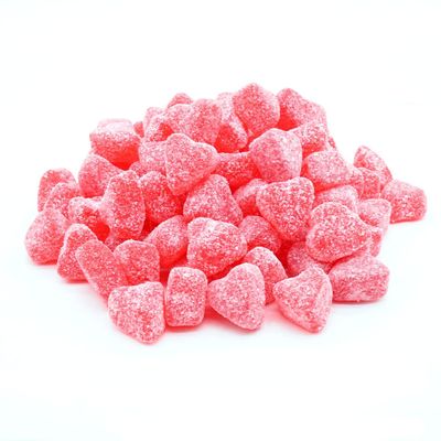 Candy Retailer Valentine&#39;s Day Sour Cherry Jelly Hearts 1 Lb.