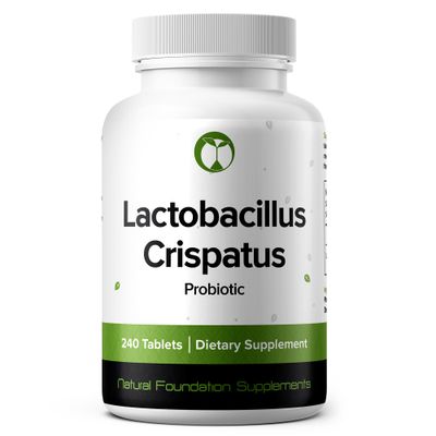 Lactobacillus Crispatus Probiotic Supplement 240 Tablets 3 Billion CFU Probiotics for Women Supports Vaginal Digestive Gut Health Made in The USA (240, Lactobacillus Crispatus)