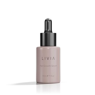 LIVIA Hair Growth Serum - Advanced Hair Strengthening Regrowth Formula - Reduces Shedding, Hair Loss Breakage - Nourishes Scalp, Promotes Thicker, Fuller Healthier Hair- 30ml