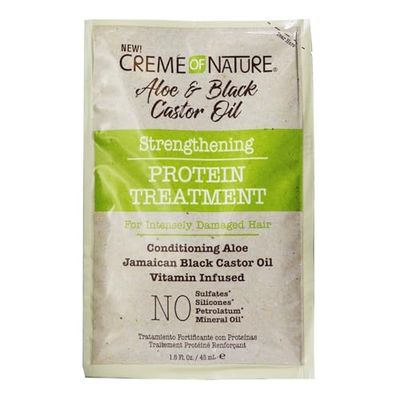 Protein Treatment by Creme of Nature, With Aloe Vera Juice, Jamaican Black Castor Oil, 1.5 Oz