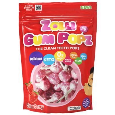 Zolli GUM Popz 5.6oz Resealable Pouch - Enjoy a Burst of Flavor with Gum in a Convenient Resealable Pouch