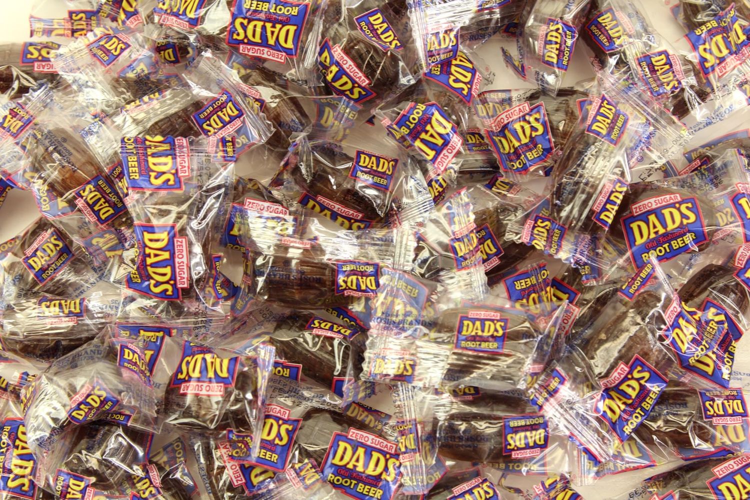 Dad&#39;s Sugar Free Root Beer Barrels Hard Candy - 1.5 Pounds - Keto Kosher Individually Wrapped Old Fashioned Bulk Candies Discs Buttons Bon Bons