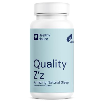 Healthy House Quality Z&#39;z: Natural Sleep Support with Melatonin, Ashwagandha, Magnesium, and More Drug-Free, Vegan, Non-GMO.