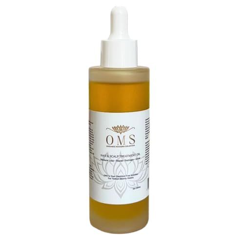 ORGANIC MODERN SOLUTION OMS Pre-Shampoo Hair Treatment Oil for Growth Loss Prevention, Scalp Nourishing, Heat Protection, Anti-Frizz 3oz