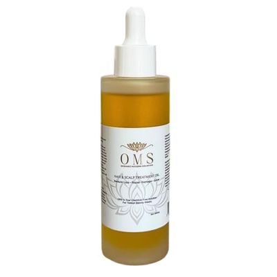 ORGANIC MODERN SOLUTION OMS Pre-Shampoo Hair Treatment Oil for Growth Loss Prevention, Scalp Nourishing, Heat Protection, Anti-Frizz 3oz