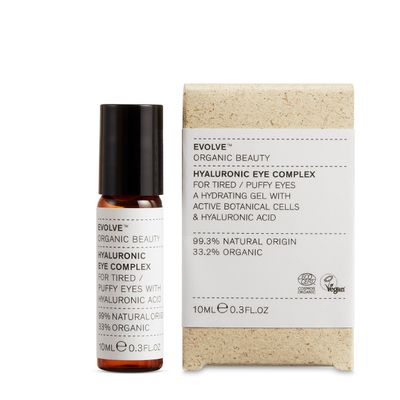 Evolve Organic Beauty - Natural Hyaluronic Eye Complex Small-Batch, Vegan Clean Beauty (0.3 fl oz 10 mL) Packaging May Vary