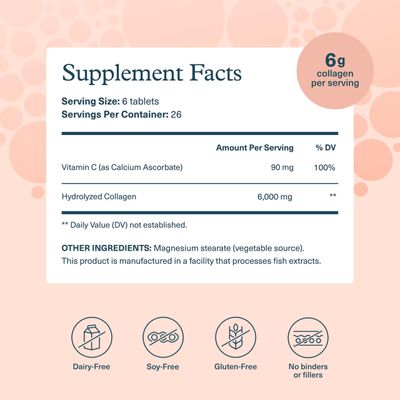 Youtheory Advanced Collagen - 6,000 mg Collagen with Vitamin C - for Hair, Skin Nails - Supplements for Women Men - 290 Tablets