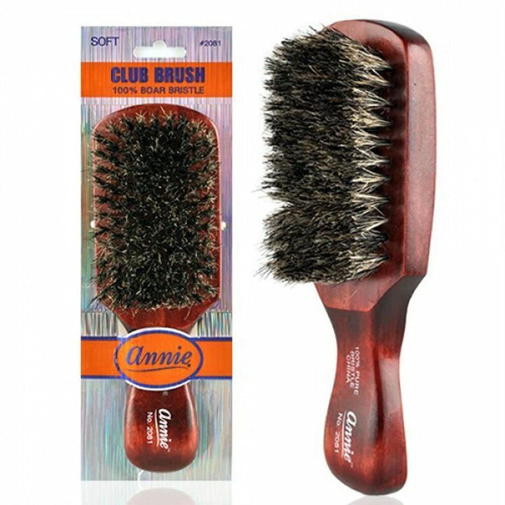 soft club 100 pure BOAR BRISTLE WAVE HAIR BRUSH durag MAN