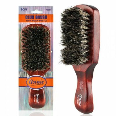 soft club 100 pure BOAR BRISTLE WAVE HAIR BRUSH durag MAN