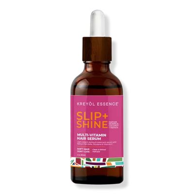 Kreyol Essence - 2 Oz Protect Shine Hair Serum, Lightweight Moringa Oil Treatment, Multivitamin Hair Serum, Haitian Black Castor Oil, Grape Seed, Squalane and Argan Oil