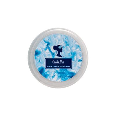 Camille Rose Black Castor Oil Chebe Edge Control, Strengthening and Smoothing Hair Gel for Shine and Sculpting, 2 oz