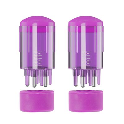 GTUDOR 2Pcs Scalp Applicator Comb, Hair Oil Applicator Brush, Oil Applicator Bottle for Hair Growth, Follicle Care Treat, Hair Loss Thinning (Purple)