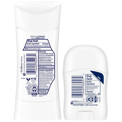 Dove Advanced Care Deodorant, Cool Essentials Bundle - Full-Size Antiperspirant Deodorant 2-Pack Mini Deodorant (3 Piece Set)
