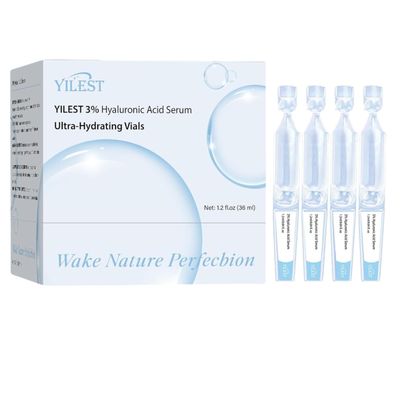 30pcs 3 Hyaluronic Acid Serum Ultra-Hydrating Vials,Hyaluronic Acid Tubes 3, Hyaluronic Acid Tubes,Single-Use Hyaluronic Acid Tubes Vials,LongLasting Hydration Simple Use(1 Box Of 30)