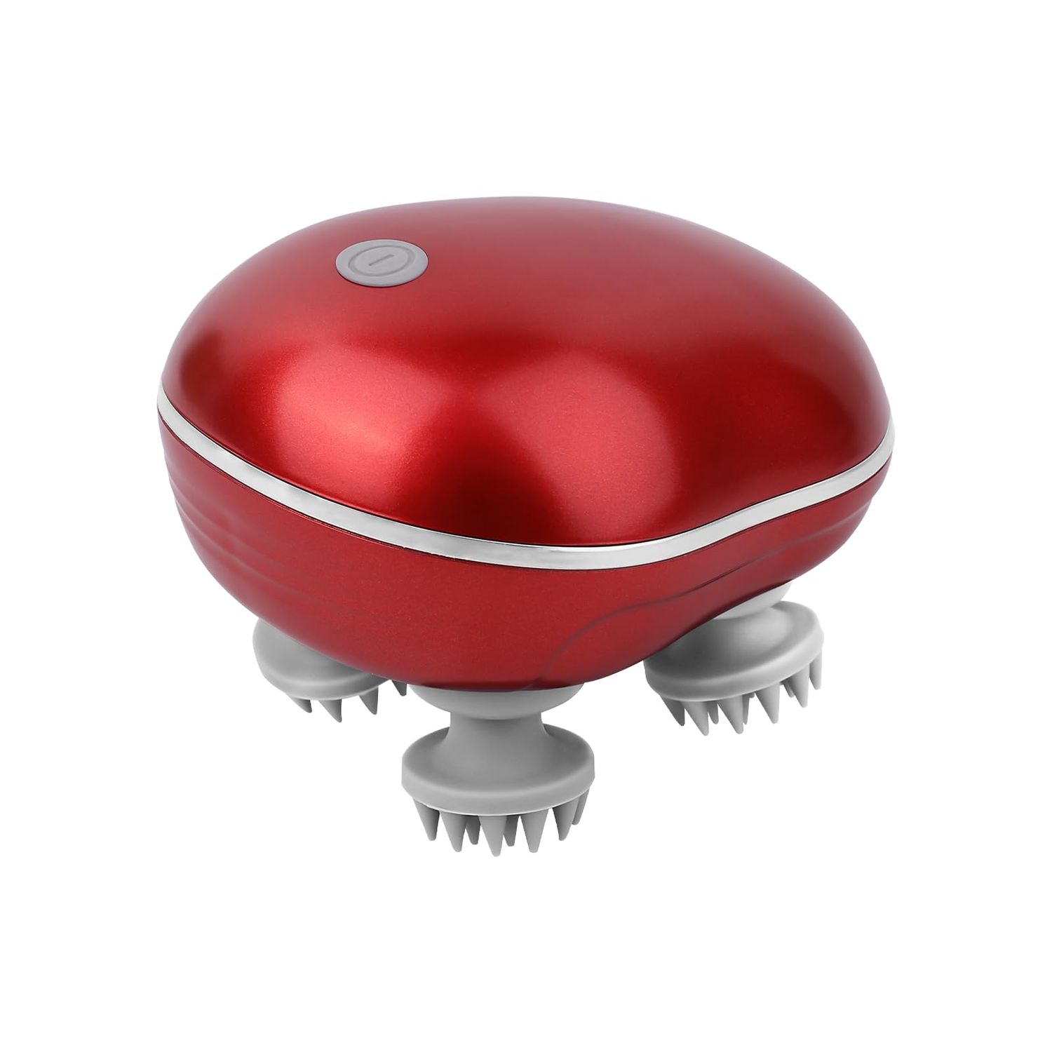 Electric Scalp Massager Hair Growth, Portable Head Scratcher Massager, Handheld Waterproof Head Massager Scalp Stress Relax, Cat Massager, Dog Massager, Red