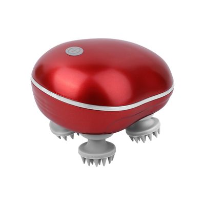Electric Scalp Massager Hair Growth, Portable Head Scratcher Massager, Handheld Waterproof Head Massager Scalp Stress Relax, Cat Massager, Dog Massager, Red