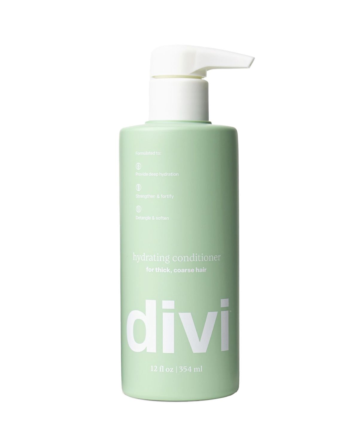 Divi Hydrating Conditioner for Women and Men - Softens, Detangles, and Strengthens Hair - Nourishing Formula for All Hair Types, Including Dry, Frizzy, and Color-Treated Hair - 12 Fl Oz