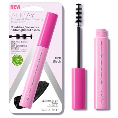 Almay Volume Conditioning Mascara, Hydrating All Day Wear, 20 Black, 0.27 fl oz.
