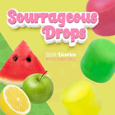 Wiley Wallaby Licorice Candy Drops Sourrageous and Fruitrageous Drops 6 Ounce 2 Pack