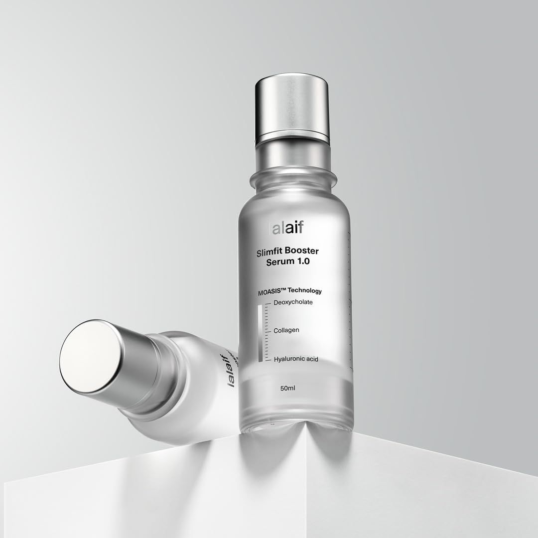 Lalaif Slimfit Booster Serum l 3-Nano Lipolytic Serum for Puffy Face, Double-Chin with Deoxycholate, Hyaluronic acid, Collagen l Sculpting Contouring Korean Skin Care (50ml1.69 fl.oz)
