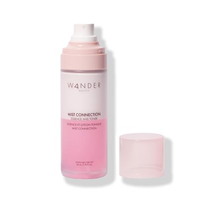 Wander Beauty Mist Connection Essence and Toner - 8-in-1 pH Balancing Hydrating Facial Mist - Glowy Skin Care with Niacinamide, Hyaluronic Acid, Evening Primrose Avocado - Alcohol-Free - 2.7 fl oz