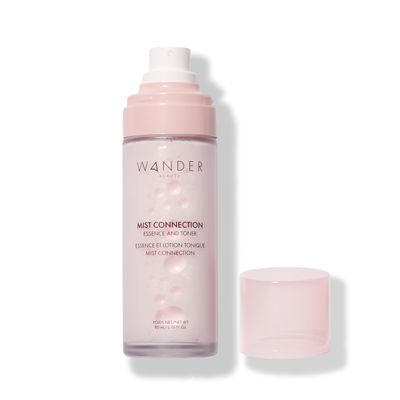 Wander Beauty Mist Connection Essence and Toner - 8-in-1 pH Balancing Hydrating Facial Mist - Glowy Skin Care with Niacinamide, Hyaluronic Acid, Evening Primrose Avocado - Alcohol-Free - 2.7 fl oz