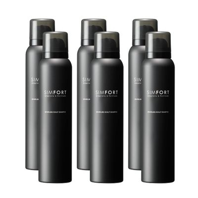 SIMFORT SPARKLING SCALP SHAMPOO for Thinning Hair and Hair Loss - Hair Growth Treatment (6 Pack)