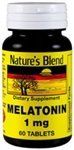 Nature&#39;s Blend Melatonin 1 mg 60 Tablets