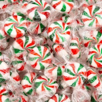 Peppermint Starlight Mints 1.5-Pound Pack Hard Candy Pinwheel (About 110 Pieces) Peppermints in Bulk Individually Wrapped Old Fashioned Mint Candy