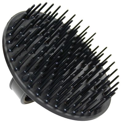 Jack Dean by Denman (Black) Scalp Massager and Detangling Hair Brush for Thick or Thin Hair, Curly or Straight Hair - use in the Shower or Bath - Head and Beard Scrubber - For Women and Men, D6