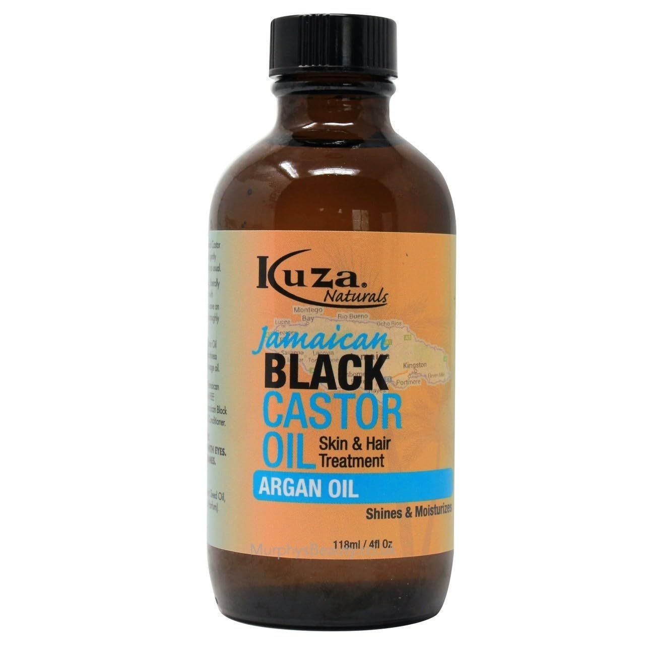 Kuza Jamaican Black Castor Oil Skin Hair Treatment - Argan Oil, 4 fl oz