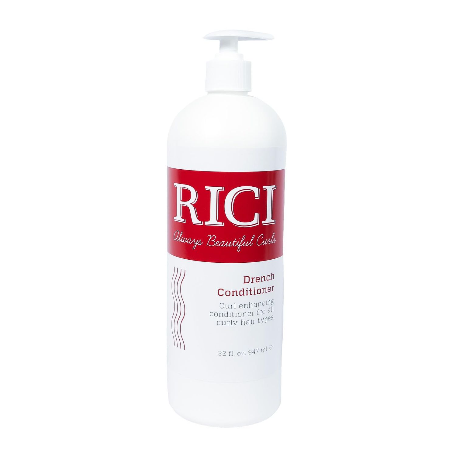 Rici Conditioner for Curly Hair Scientifically Formulated for Natural Looking Curly Hair Made in the USA (32 oz)