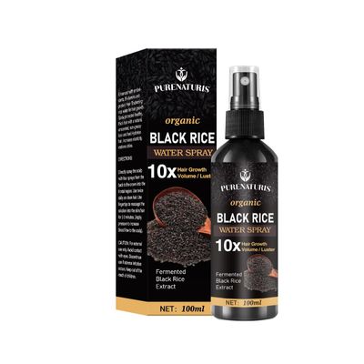 PureNaturis Castor oil Ginger Rice Water for Hair Growth Serum - Leave-In Spray for Men Women, Effective for Hair Loss, Dry Damaged Hair, Hair Regrowth for Thicker, Fuller, Longer Hair, 3.5 fl oz