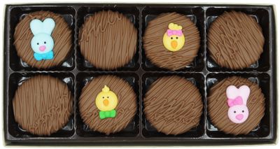 Philadelphia Candies Milk Chocolate Covered OREO Cookies, Easter Faces Assortment Net Wt 8 oz