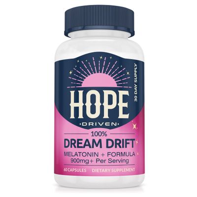 Dream Drift Melatonin Sleep Aid Supplements for Adults - 60 Count - Enhanced with Magnesium, Ashwagandha, and L-Theanine for Restful Sleep and Recovery-10mg Melatonin Sleeping Pills.