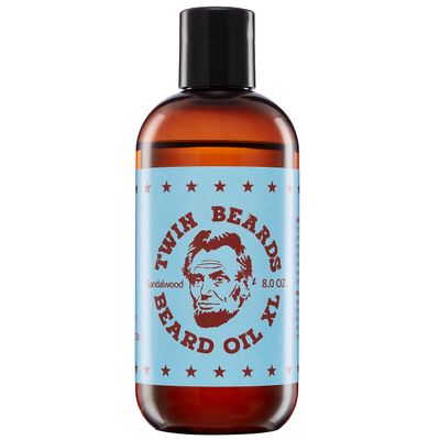 Twin Beards Sandalwood Beard Oil for Men Beard Conditioner for Men Essential Beard Care Beard Softener for Men during Beard Growth Beard Moisturizer Mens Beard Oil Sandalwood 8 oz