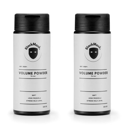 BlackMask 2 Pack Volume Powder for Hair, Texture Powder for Men, Hair Powder for Men