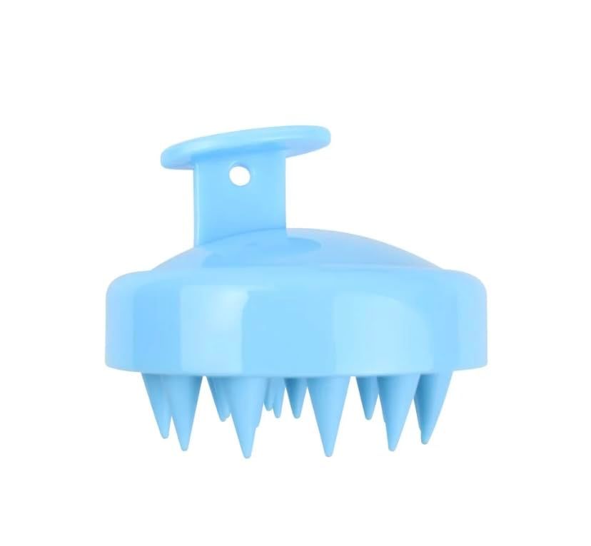 Generic Scalp Massager Shampoo Brush with Soft Silicone Bristles for Scalp Care and Hair Growth, Scalp Scrubber Exfoliator for Dandruff, Wet Dry for Men, Women and Kids (Baby Blue)
