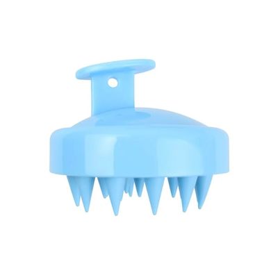 Generic Scalp Massager Shampoo Brush with Soft Silicone Bristles for Scalp Care and Hair Growth, Scalp Scrubber Exfoliator for Dandruff, Wet Dry for Men, Women and Kids (Baby Blue)