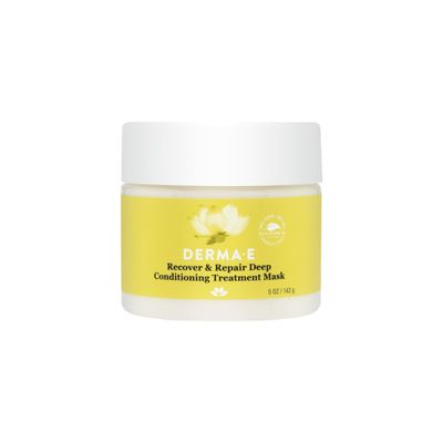DERMA E Recover Repair Deep Conditioning Treatment Mask - Argan Oil Hydrating Hair Mask Restores Dry, Damaged, Color Treated or Frizzy Hair, 5 Oz