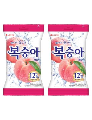 K-Candy Sweet Peach Flavor Candy 153g X 2Pack