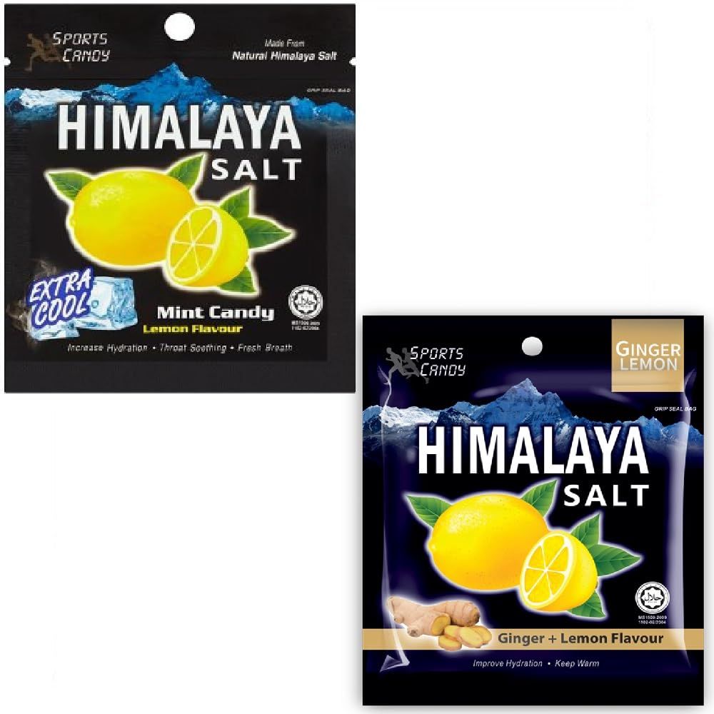Big Foot Salt Candy Mix Set (Mint Lemon Ginger Lemon) 15g (6 x Lemon 6 x Ginger)