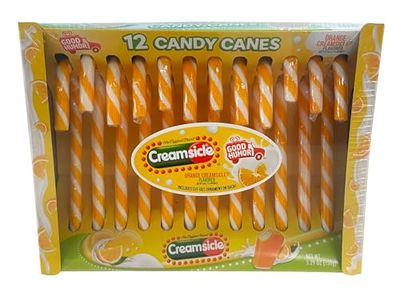 Good Humor Orange Creamsicle Candy Canes, 12 Count Box, 5.29 Oz