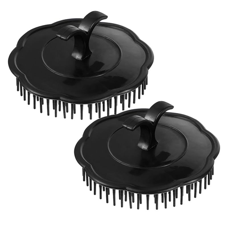 Healeved 2PCS Shampoo Brushes Hair Scalp Cleaning Brushes Handheld Scalp Scrubber Shampoo Cleaning Massage Brush Hair Scrubber Promotes Bleed Circulation